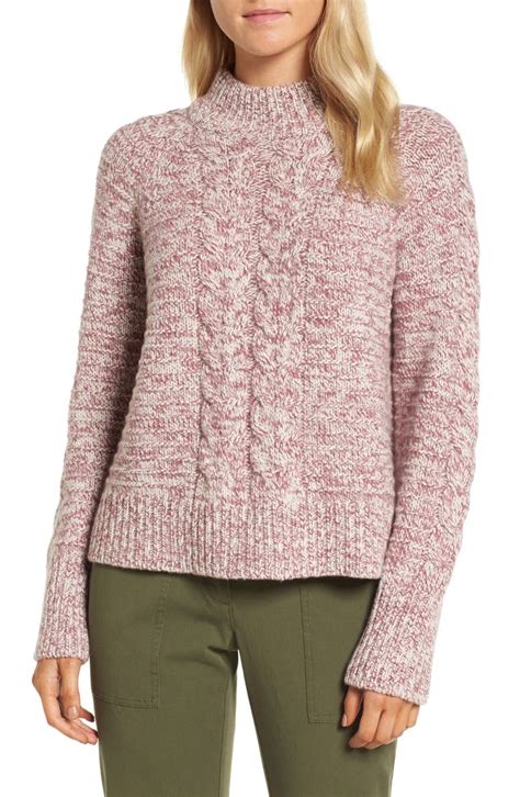 Sweater with CD Signature Brown Cashmere Cable Knit 